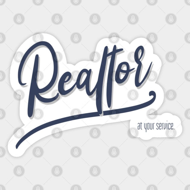 Real Estate at your service Sticker by REG